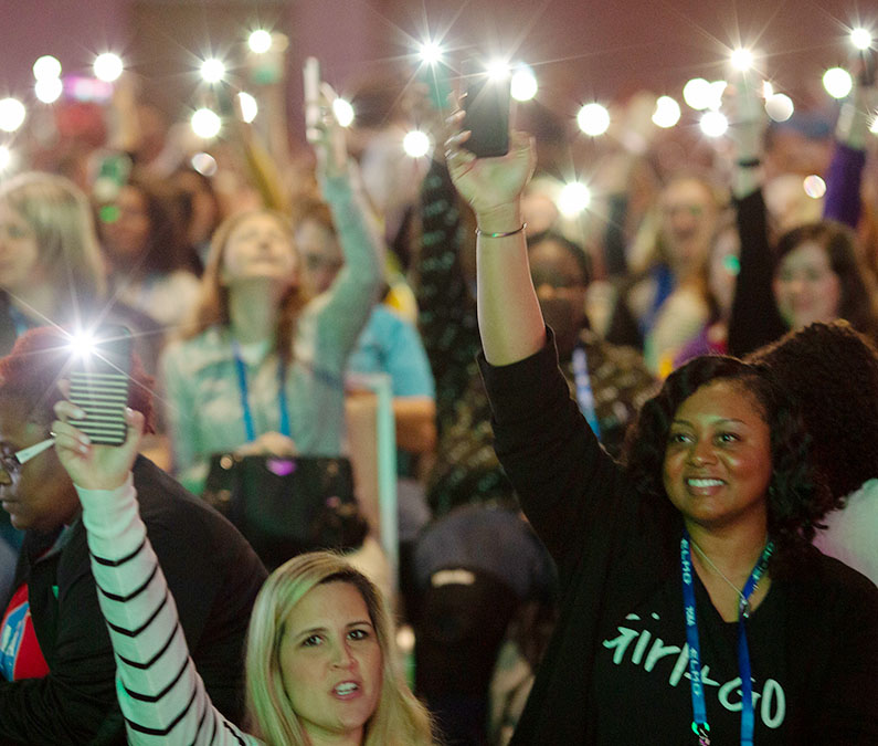 TCEA Members Shining a Light together 